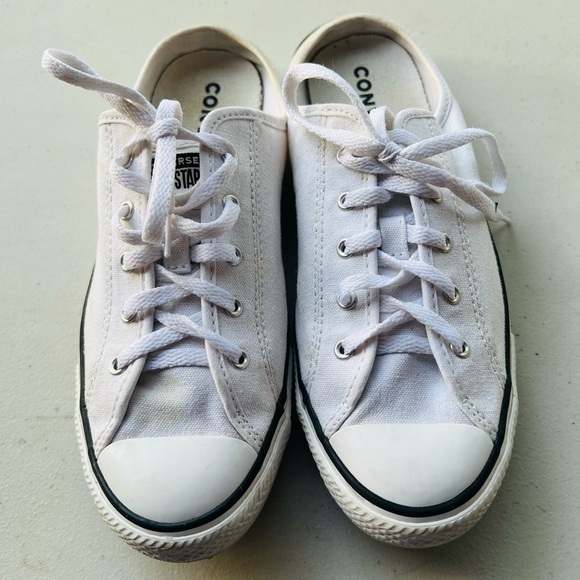 Converse Chuck Taylor All Star White Canvas Slip-On Mule Sneakers Size 7.5 - Picture 5 of 7